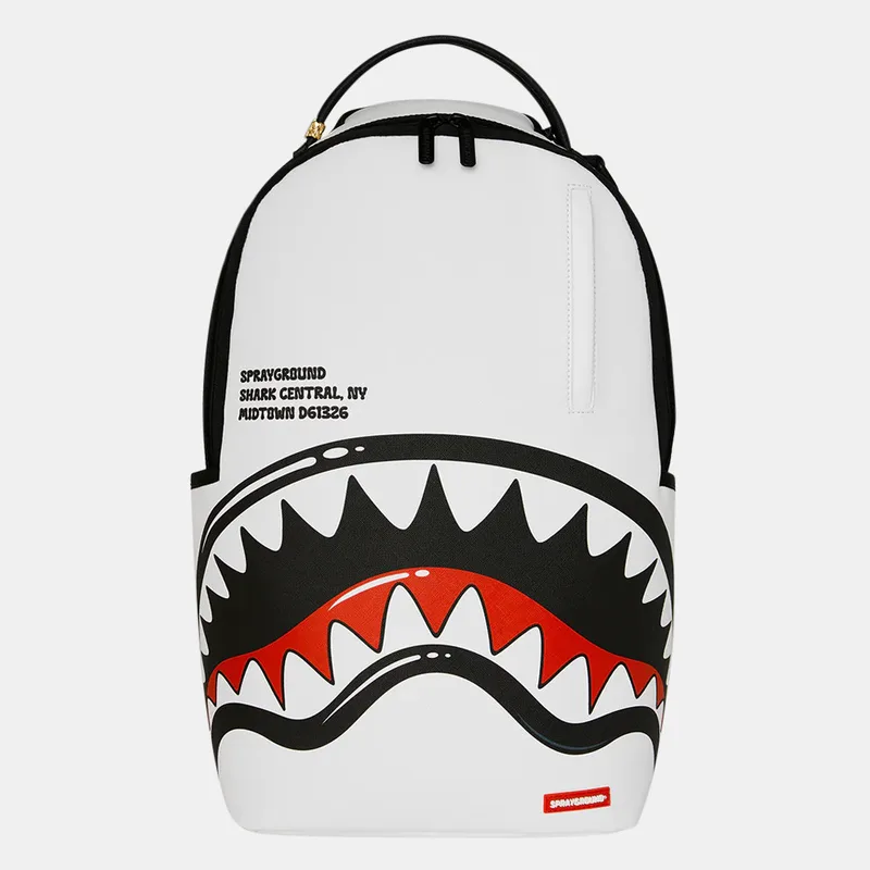 Sprayground Shark Central Bubbly White Dlxsv Σακίδιο Πλάτης 20L (9000286850_1523)