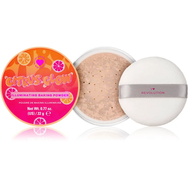 I Heart Revolution Citrus Glow Illuminating Baking Powder πούδρα σε σκόνη με λάμψη 22 γρ