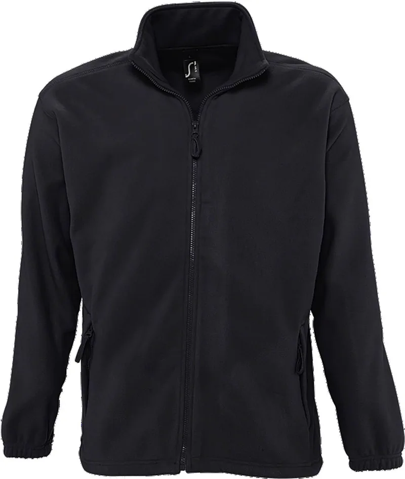 Ανδρική ζακέτα fleece North SOLS 55000 Charcoal Grey