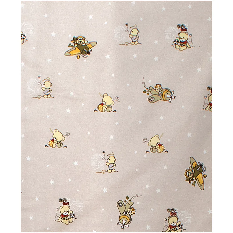 Σεντόνι Λίκνου 80x110 Dimcol Bears Playtime 592 Μπεζ