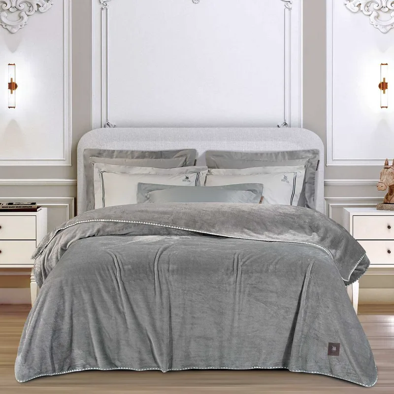 ΚΟΥΒΕΡΤΑ ΜΟΝΗ GREENWICH POLO CLUB 4439 GREY (170X240CM)
