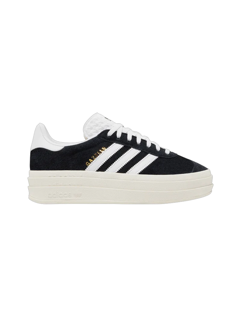 adidas Gazelle Bold Core Black White Women's HQ6912 MBS