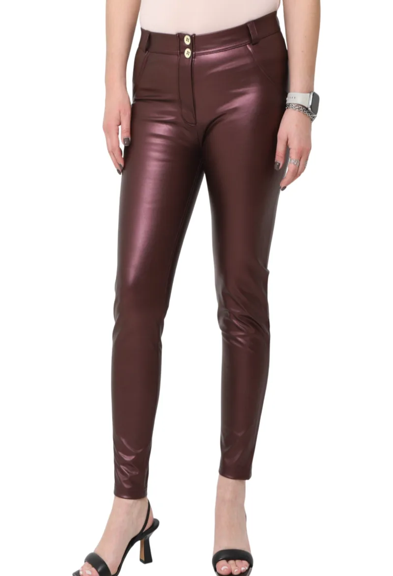Παντελόνι Δερμάτινο Freddy Wr.Up® Metallic Regular Rise - Super Skinny WRUP2RS925-E70 Γυναικείο
