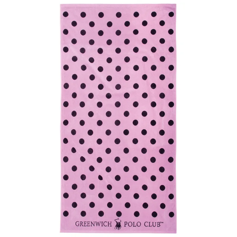 Greenwich polo club πετσετα θαλασσησ 90χ170 4072 black, pink