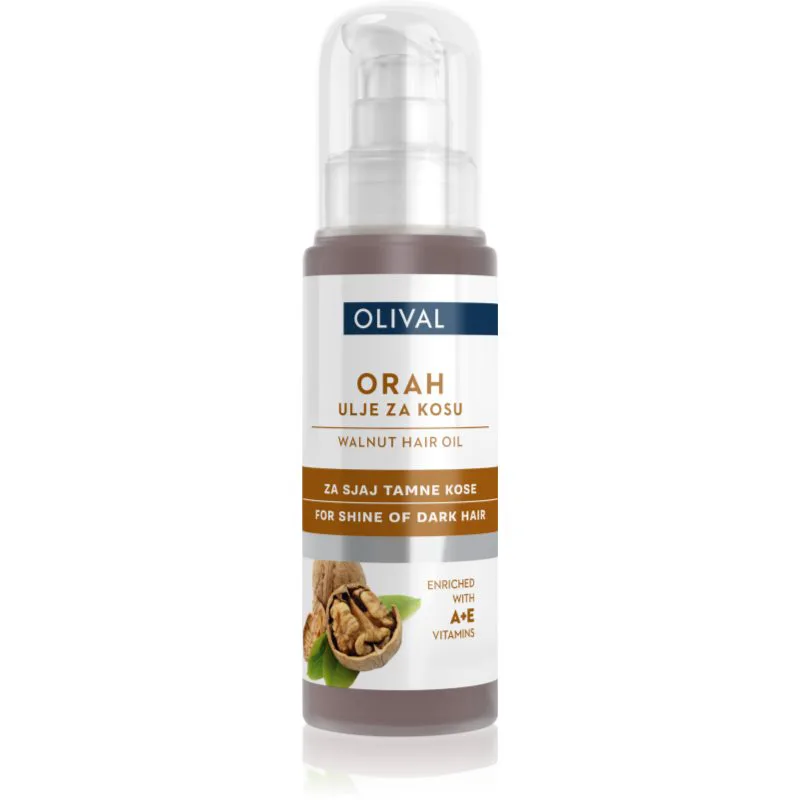 Olival Walnut λάδι για τα μαλλιά για σκούρα μαλλιά 60 ml