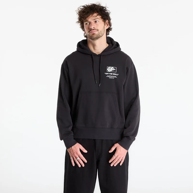 Φούτερ Vans Stacked Hi Pullover Black/ White XL