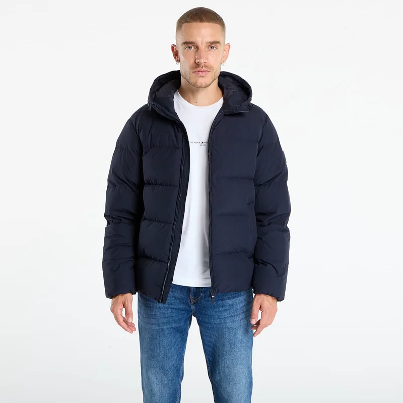 Μπουφάν Tommy Hilfiger Water Repellent Down Hooded Puffer Jacket Navy XL