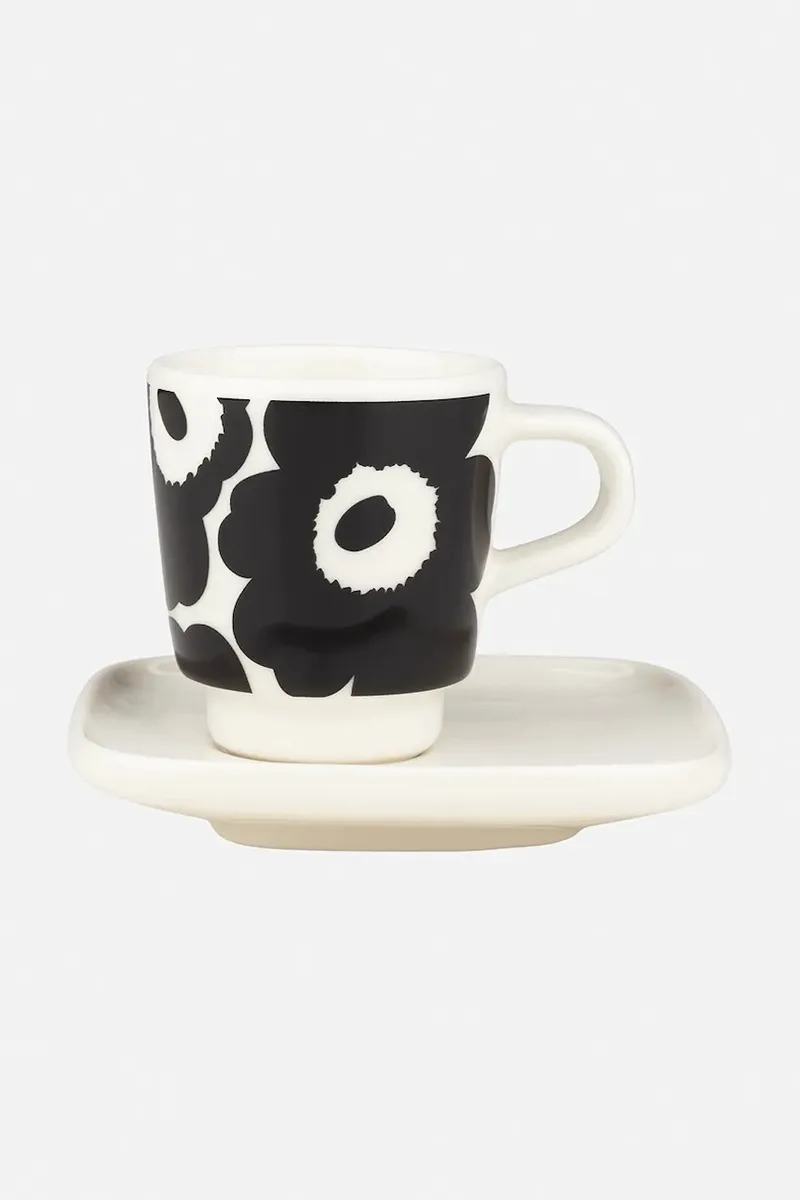 Marimekko Φλιτζάνι με μικρό πιάτο από κεραμικό