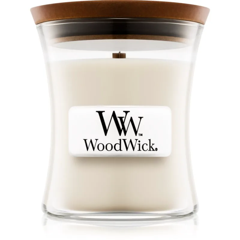 Woodwick Island Coconut αρωματικό κερί με ξύλινο φιτίλι 85 γρ