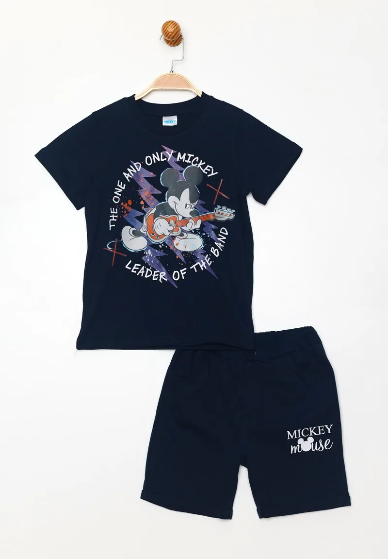 Disney Σετ μπλούζα με σορτσάκι Mickey Mouse The Band MC19474