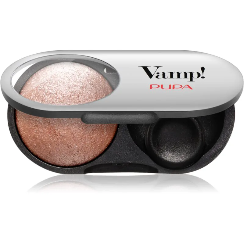 PUPA Milano Vamp! Radiant Baked Eyeshadow μακράς διαρκείας λαμπερές σκιές ματιών απόχρωση 402 Rose Χρυσό - WET & DRY 1 γρ