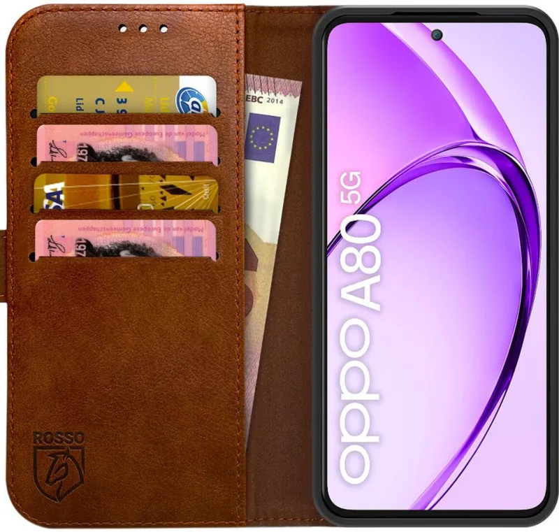 Θήκη Oppo A80 Κόκκινο Element PU Πορτοφόλι - Brown (8719246472213)