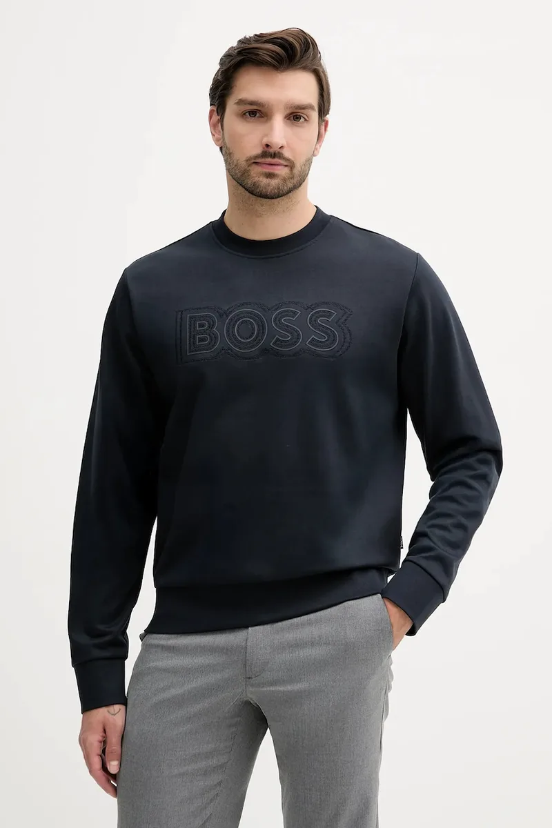 Βαμβακερή μπλούζα BOSS Bashinah