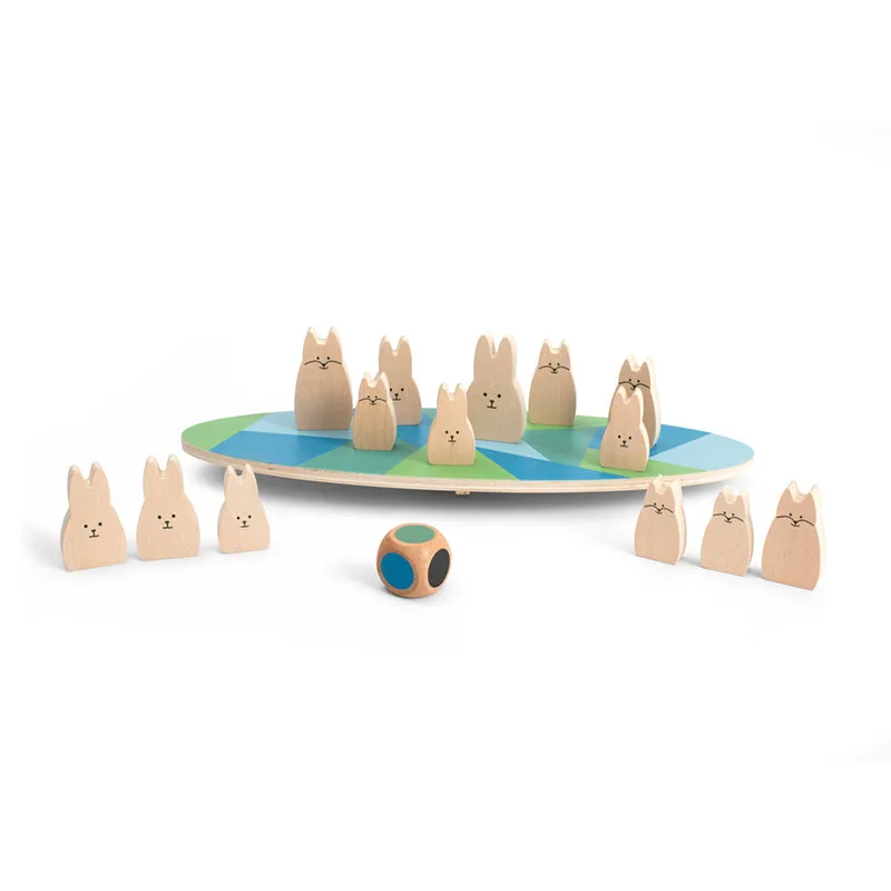 Ξύλινο Επιτραπέζιο Παιχνίδι Bs Toys Αλεπούδες VS Κουνελάκια GA460