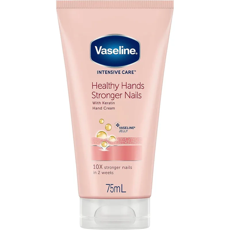 Vaseline Intensive Care Healthy Hands Stronger Nails Cream Θρεπτική & Επανορθωτική Κρέμα Χεριών - Νυχιών 75ml