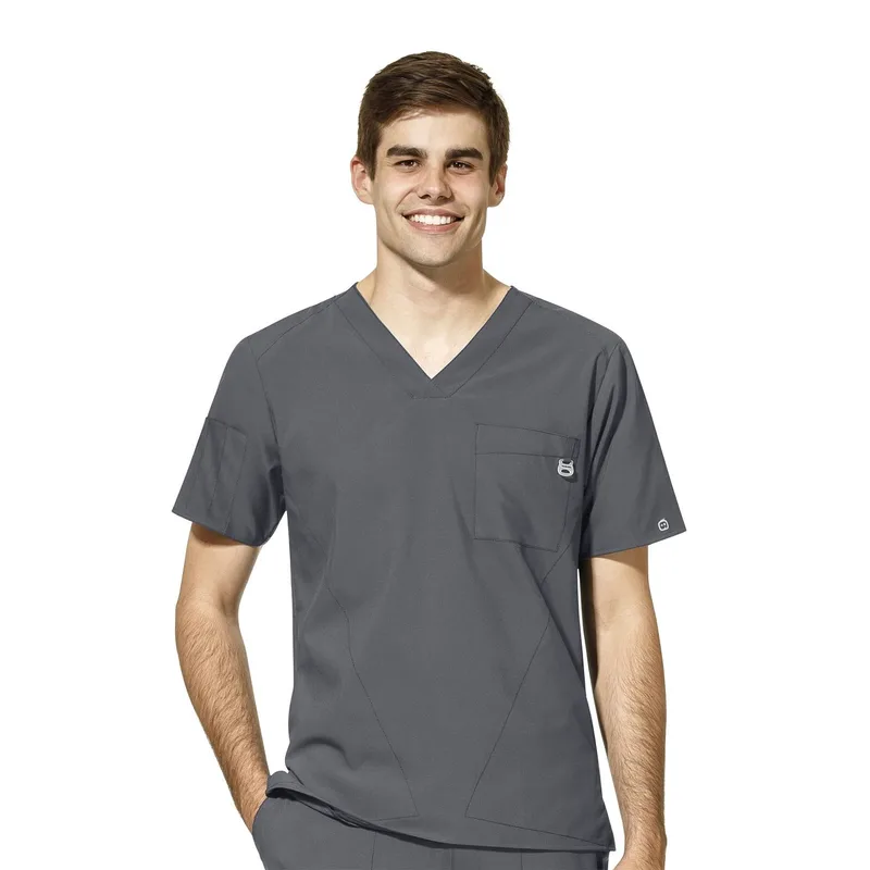 Μπλούζα Ανδρική Υγειονομικών W123 V-Neck Wonderwink Pewter