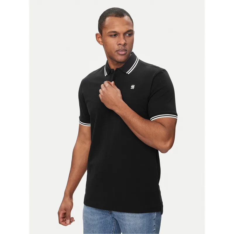 G-Star Raw Polo Dunda D17127-5864 Μαύρο Slim Fit