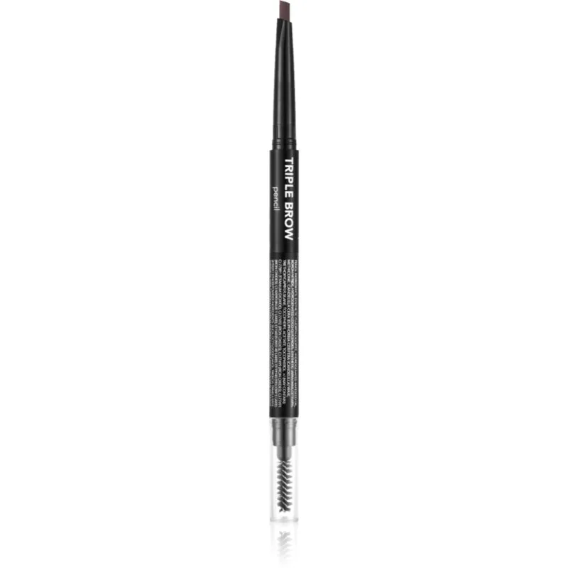 flormar Triple Brow Pencil μολύβι για τα φρύδια 3 σε 1 απόχρωση 002 Auburn 0.75 γρ