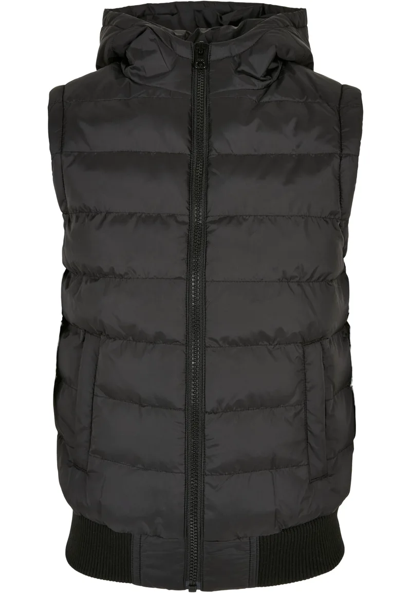 Παιδικό Γιλέκο Small Bubble Hooded Urban Classics Kids UCK510 Black/black