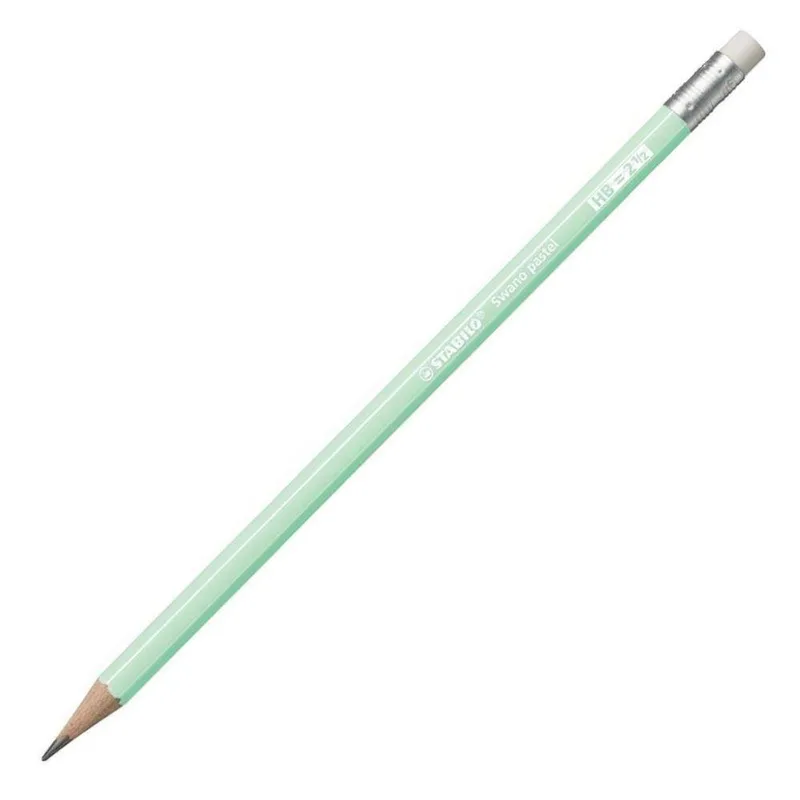 Μολύβι Stabilo Pastel green με γόμα 4908/02