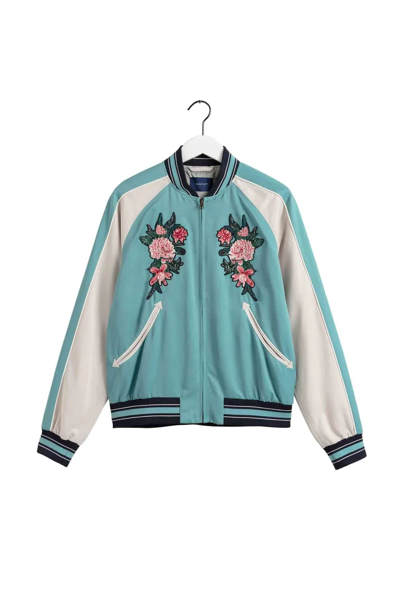 Gant ανδρικό jacket με κεντημένα λουλούδια - 7006226 Βεραμάν