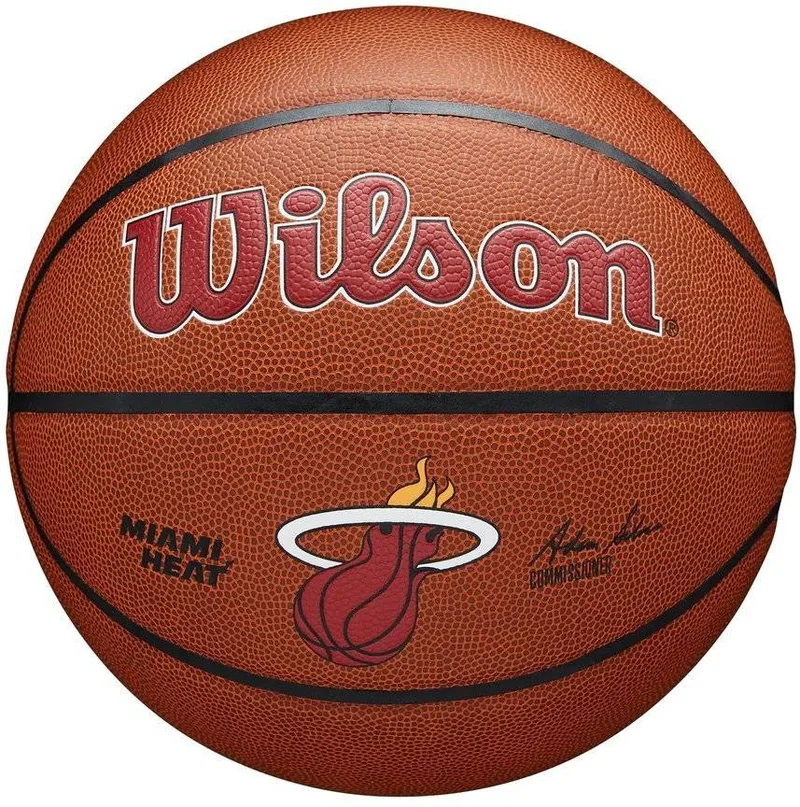 ΜΠΑΛΑ WILSON NBA TEAM ALLIANCE MIAMI HEAT ΠΟΡΤΟΚΑΛΙ (7)