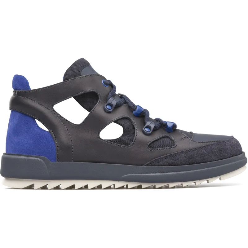 CAMPER Marges - Μποτάκια Για Ανδρικα - Μπλε, Μέγεθος 43, Smooth leather/Cotton fabric