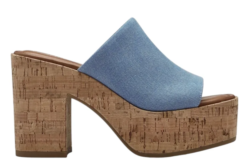 Mules Tamaris Με Χονδρό Τακούνι 1-27227-42-802-DENIM Γυναικείο