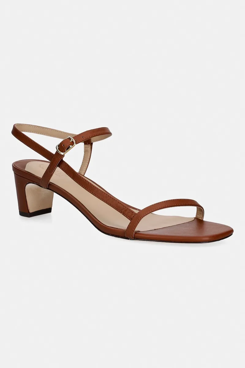 Δερμάτινα πέδιλα Lauren Ralph Lauren Laine Md Hl