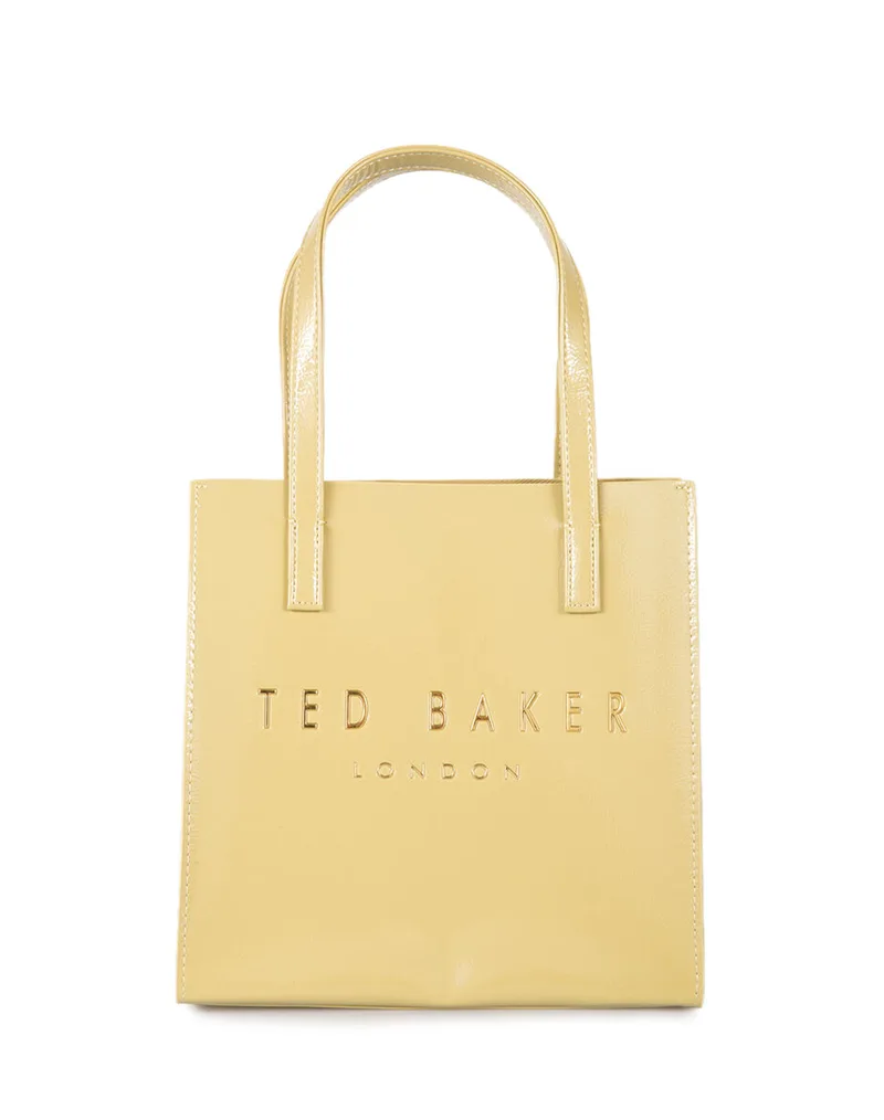 TED BAKER CRINION Crinkle Small Icon Bag 283873-YELLOW Yellow