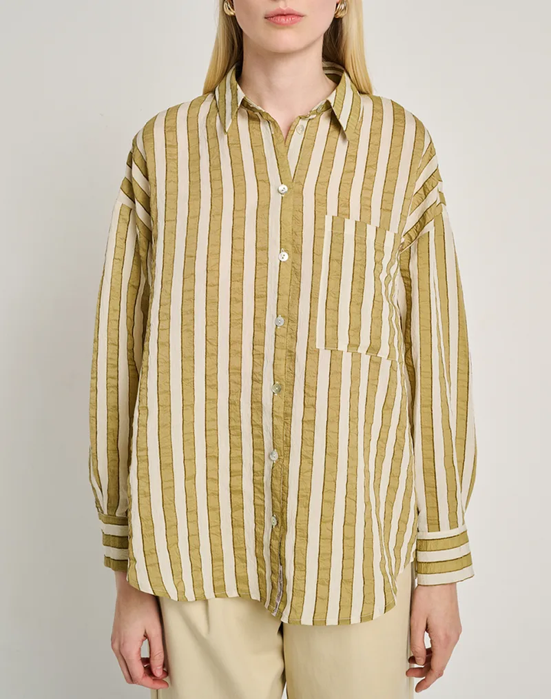 STAFF Kylie Long Sleeve Shirt 64%Pol 36%Rayon 62-009.055-Ν0093 Multi
