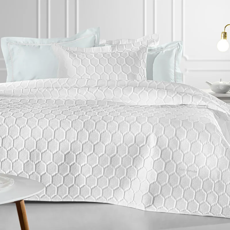 Κουβερλί King Size 250X240 Guy Laroche Hive White (250x240)