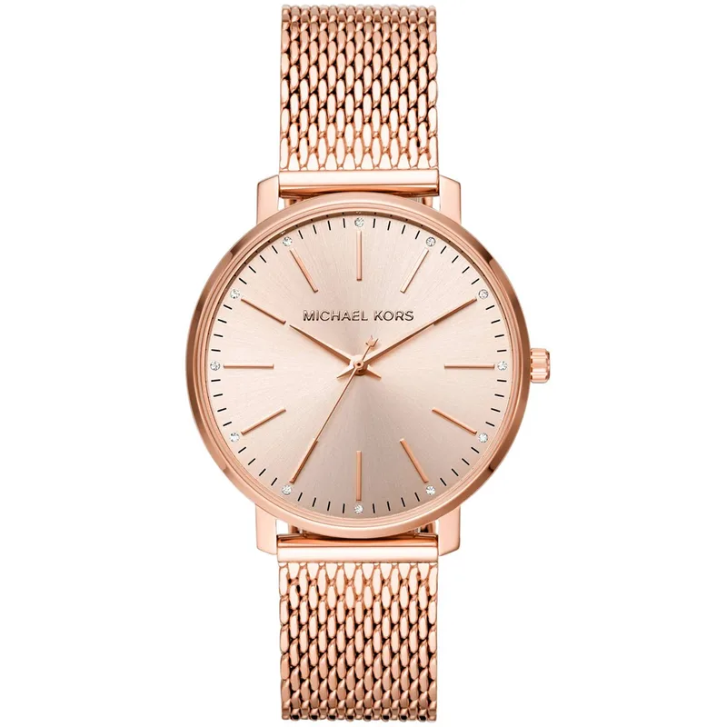 MICHAEL KORS Pyper Crystals Rose Χρυσό Stainless Steel Bracelet MK4340