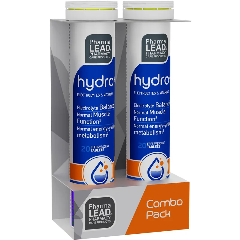 Pharmalead Promo Hydro+ Electrolytes & Vitamins Συμπλήρωμα Διατροφής Ηλεκτρολυτών & Βιταμινών για την Καλή Λειτουργία των Μυών, την Υποστήριξη του Μεταβολισμού & Παραγωγή Ενέργειας με Γεύση Λεμόνι 40 Effer.tabs (2x20 Effer.tabs)