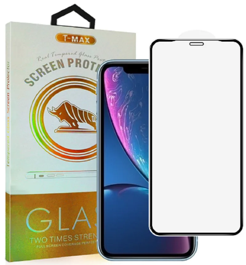 T-Max Premium 3D Tempered Glass Full Glue Fluid Despensing - Αντιχαρακτικό Γυαλί Οθόνης Apple iPhone 11 / XR - Black (5206015066337)