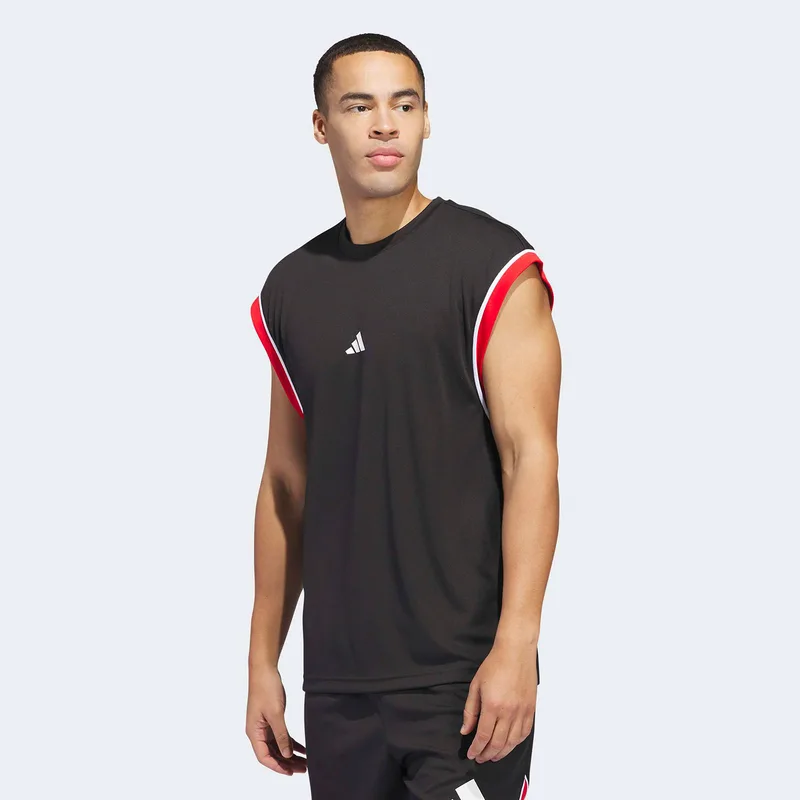 ADIDAS BASKETBALL ALL-WORLD SLEEVELESS TANK TOP ΜΑΥΡΟ