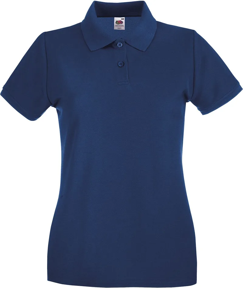 Γυναικεία Μπλούζα Polo 63-030-0 Fruit of the Loom Navy