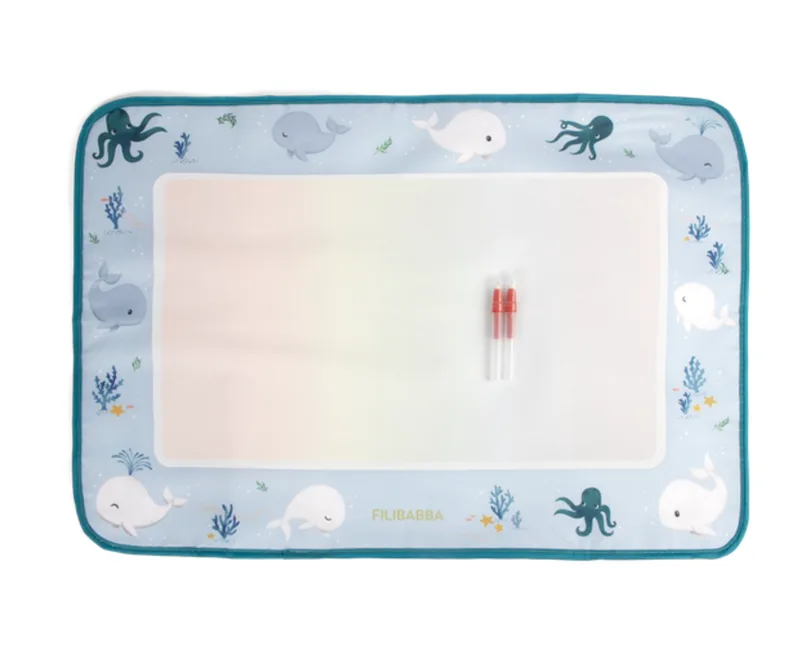 Filibabba Water Drawing Mat - Christian's Whale Tales