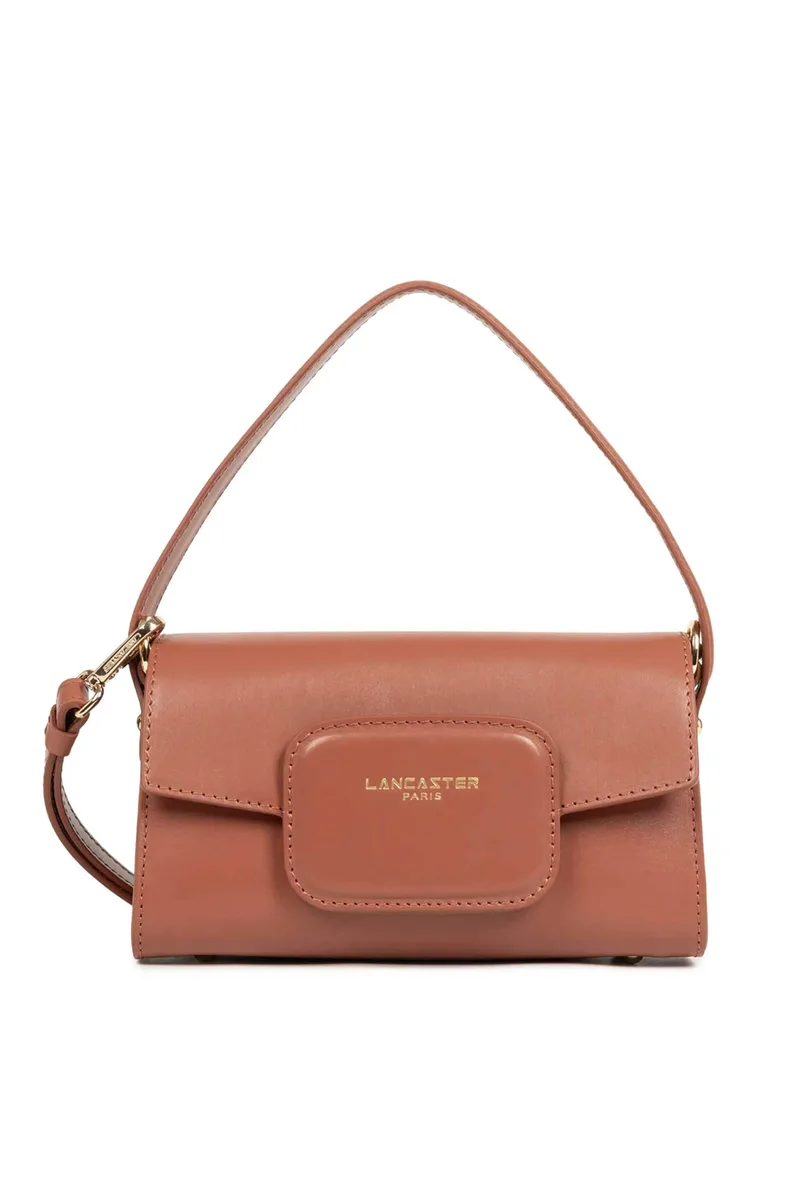Lancaster γυναικεία δερμάτινη τσάντα crossbody "Paris Pad Mini" - 480-083 Ταμπά