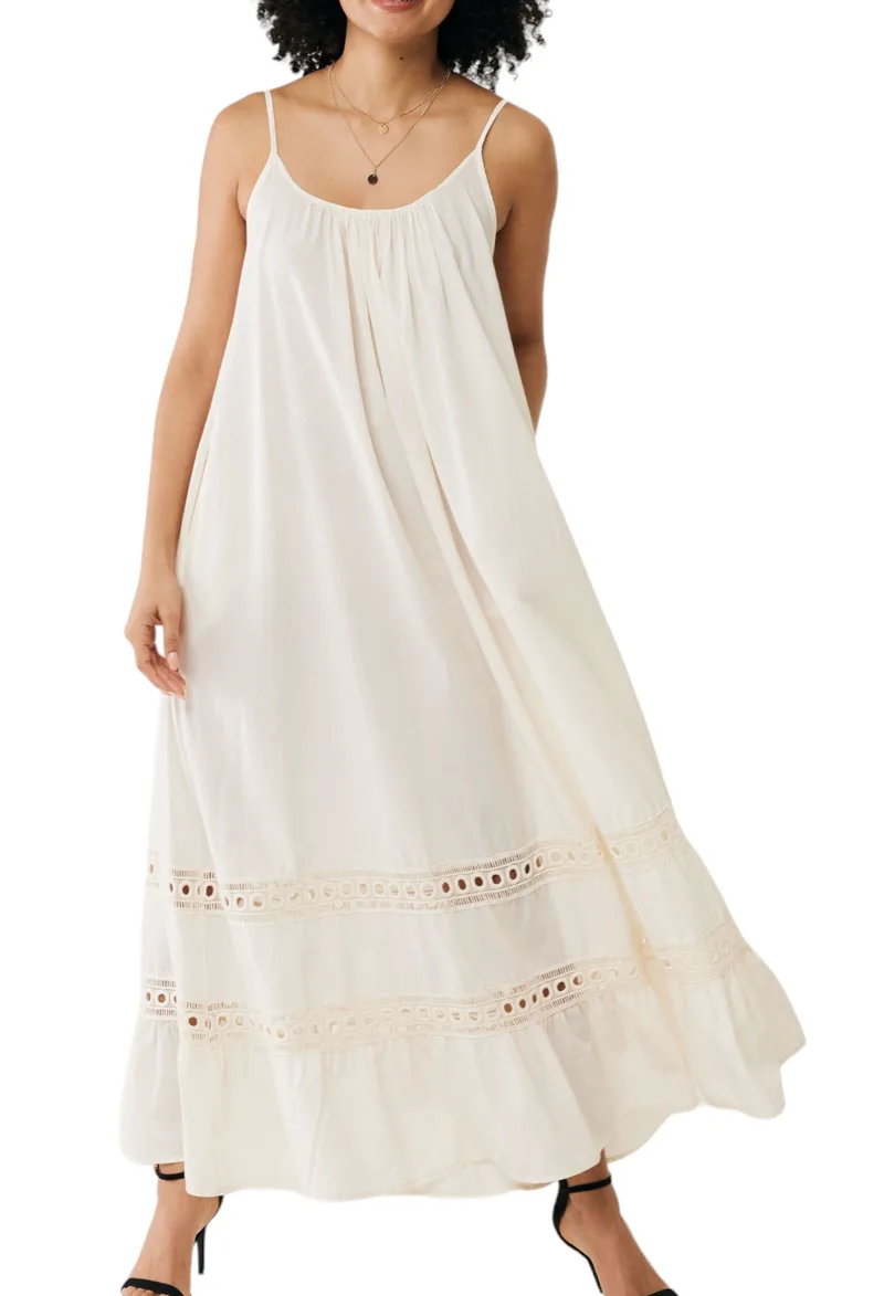 Φόρεμα Mexx Sleeveless Wide Maxi FL0661033W-Off White Γυναικείο