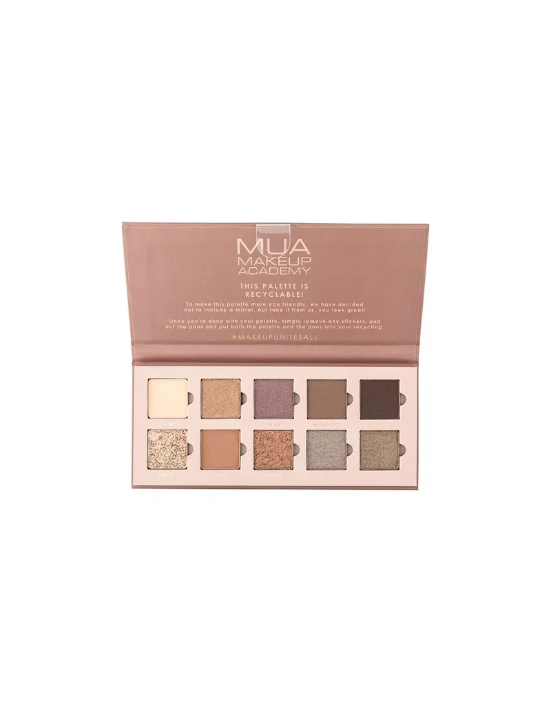 MUA 10 SHADE EYE PALETTE VELVET NUDES