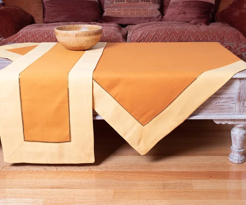 Ροτόντα Silk Fashion bg17 Κίτρινο/Πορτοκαλί Δ.180