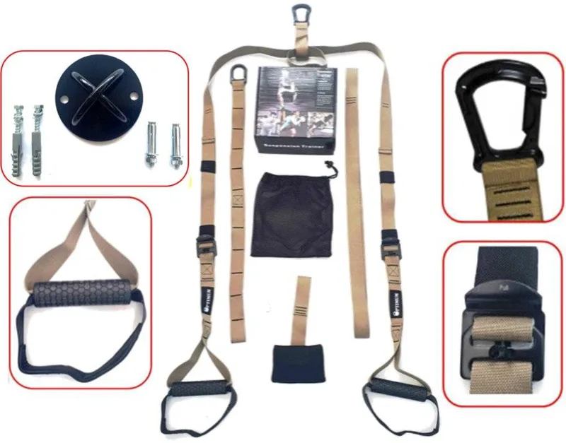 ΣΥΣΤΗΜΑ ΜΕ ΙΜΑΝΤΕΣ OPTIMUM SUSPENSION TRAINER ΜΑΥΡΟ/ARMY