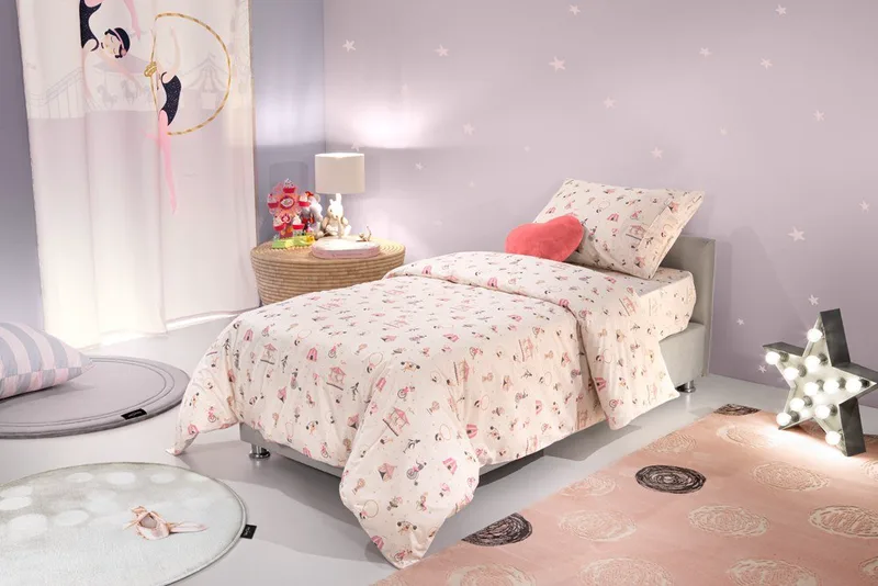 Σετ Παιδική Παπλωματοθήκη Μονή 2 Τεμαχίων Saint Clair Enjoy Pinky 165x225