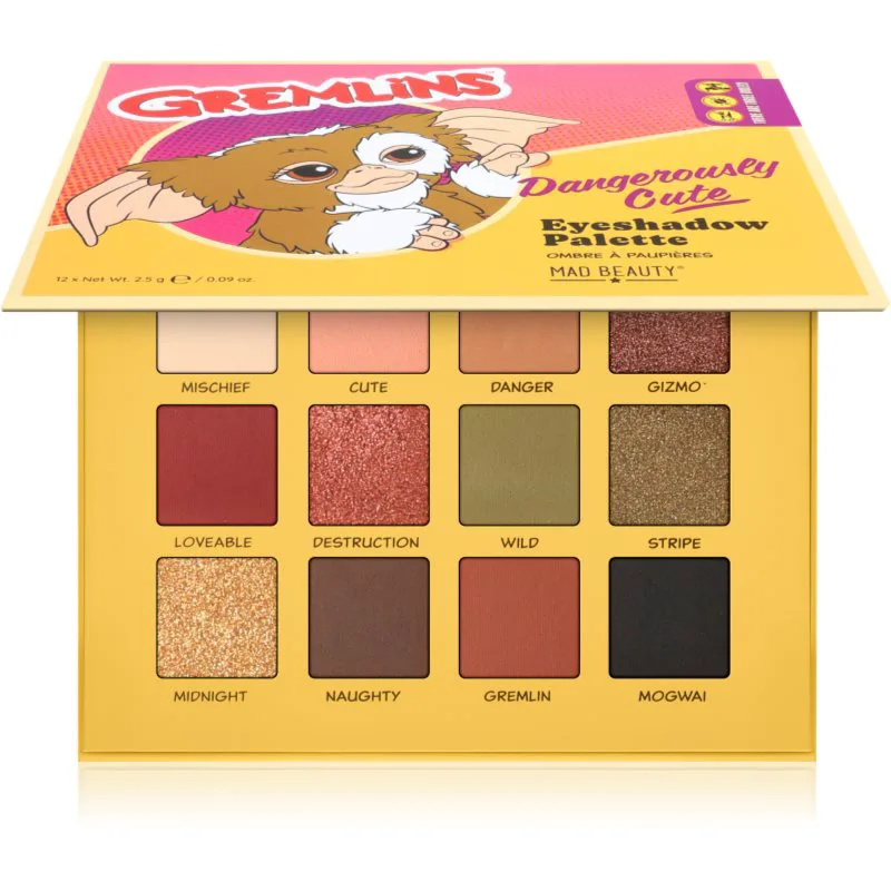 Mad Beauty Gremlins Παλέτα σκιών για τα μάτια 12x2.5 γρ