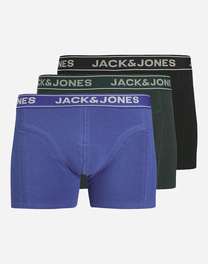 JACK&JONES JACBLACK FRIDAY TRUNKS 3 PACK 12265404-BlackDazzlingblue Multi