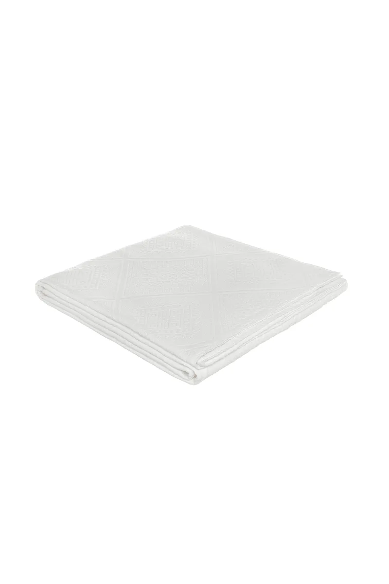 Coincasa κουβερλί κρεβατιού ζακάρ 260 x 260 cm - 007079969 Λευκό