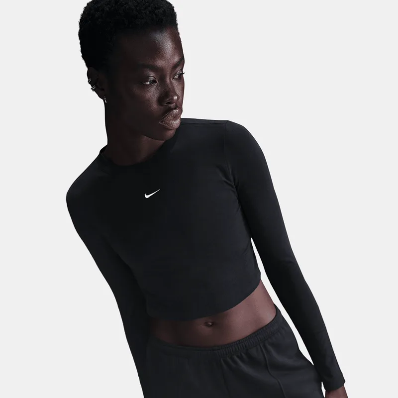 Nike Sporstwear Chill Knit Γυναικεία Cropped Μπλούζα με Μακρύ Μανίκι (9000232441_13617)