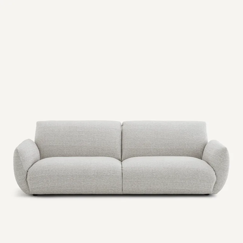 Καναπές με μελανζέ ταπετσαρία Μ102xΠ217xΥ75cm