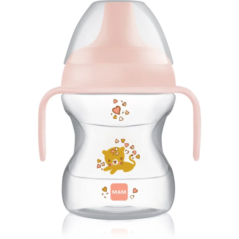 MAM Learn to Drink Cup εκπαιδευτικό κύπελλο με λαβές Girl 190 ml